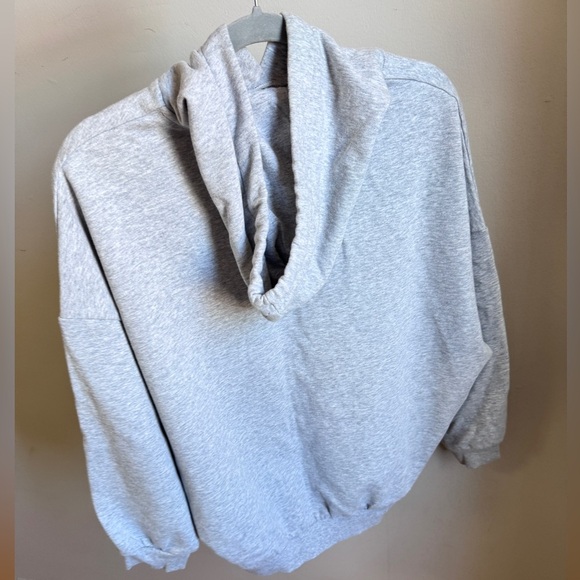 ARMANI EXCHANGE Gray Oversized Sweat Hoodie - Picture 5 of 9